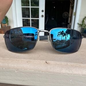 Oakley Square Wire™ OO4075 Limited Edition Sunglasses – Gunmetal / Blue Lenses